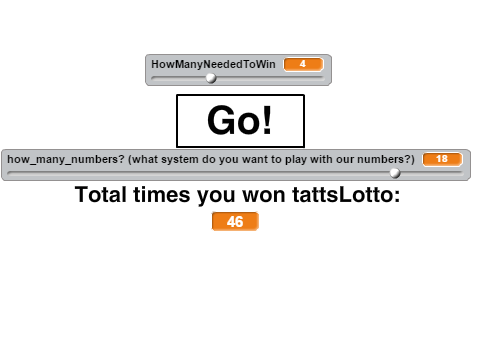 Lottery Calculation Stuff