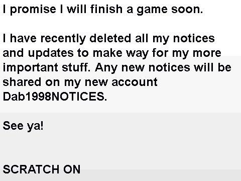 LAST NOTICE EVER