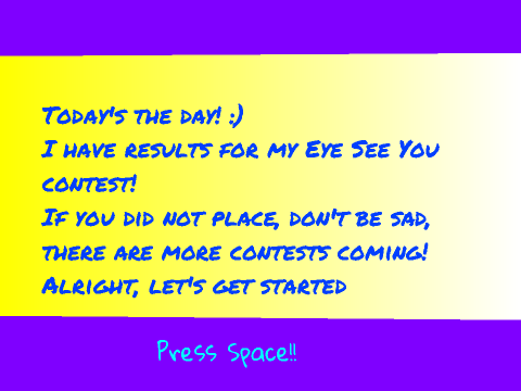 Eye See You results! 