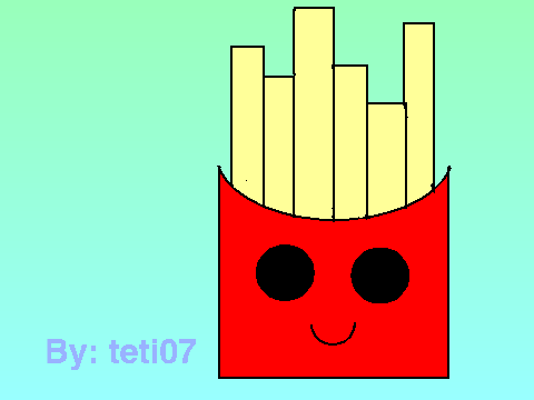 Speed drawing of FRIES
