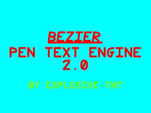  Bezier pen text engine 2