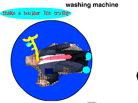 donald trump in the washing machine!!