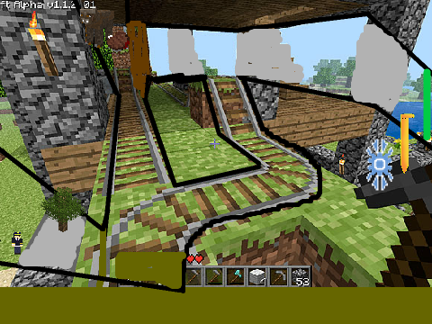 EB: Minecraft Railroad Maze Game