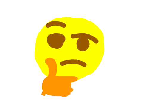 Discord "Thinking" emoji drawn from a trackpad