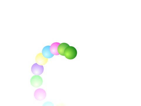 Spinning Fading Ball