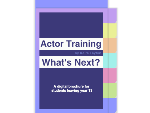 Actor Training: What's Next? Digital Brochure