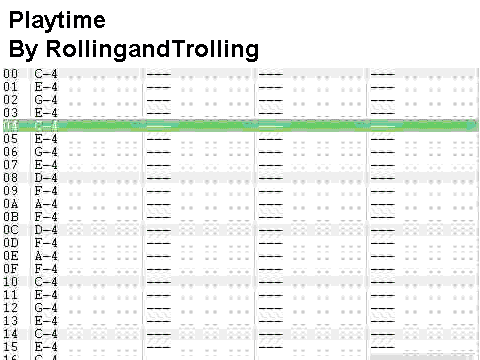Playtime: A song written by RollingandTrolling
