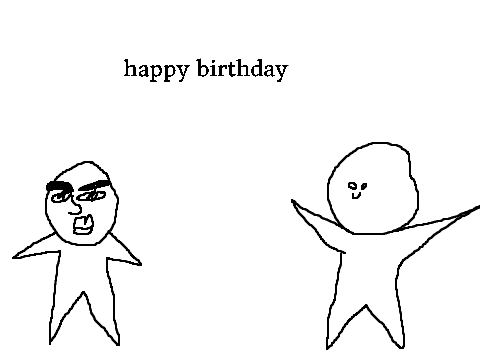 Happy birthday scratch