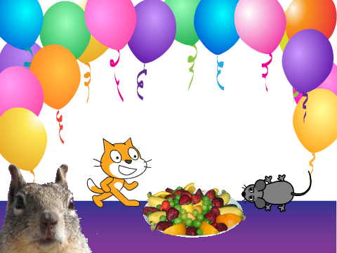 Birthday Card For Scratch Cat