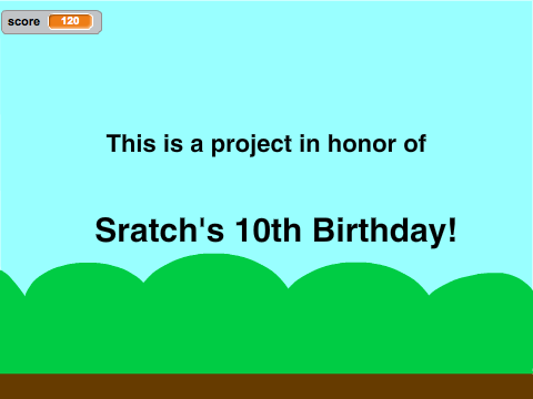 Scratch Birthday Game
