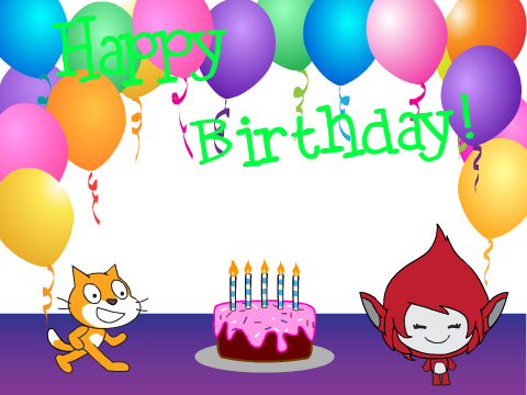 Happy Brithday scratch!