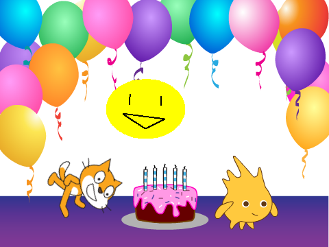 Happy birthday scratch