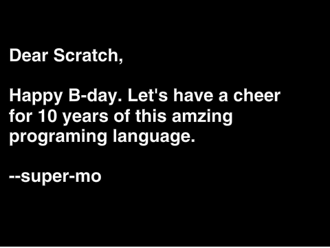 Happy B-day Scratch