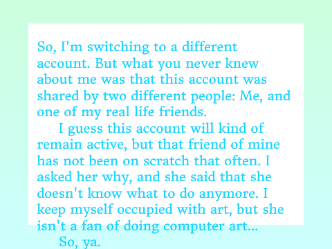 switching accounts (kind of)