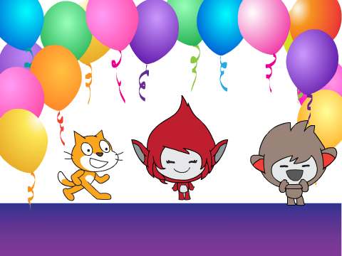 happy birthday scratch