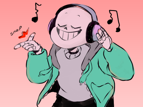 what is sans listening to? INKY VERSION :D