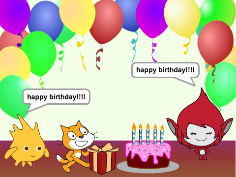 scratch's birthday card!