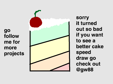 Speed Draw Of CAKE