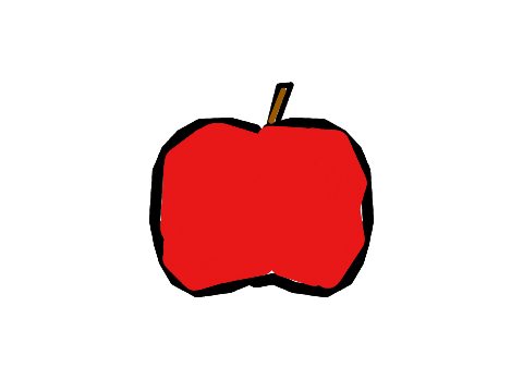 Apple drawing 100% pen