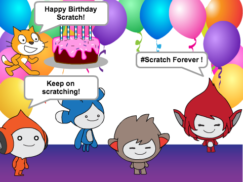 Happy Birthday scratch