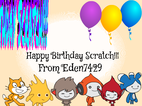 Happy Birthday Scratch!!! (Flashing images)