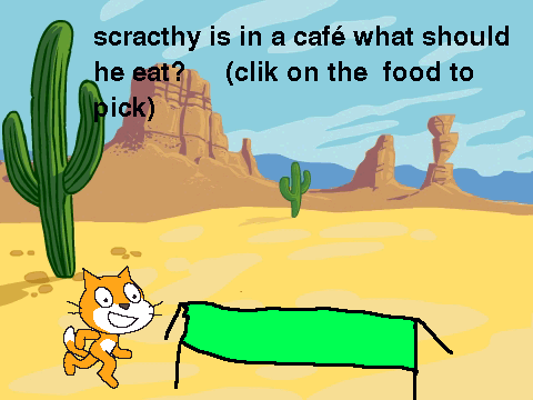 scratchy in the cafe