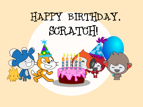 Scratch 10 years old card