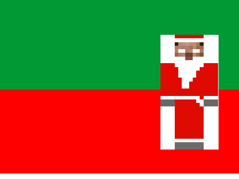 Herobrine being santa      