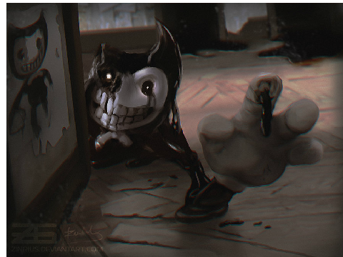 bendy thinks he is invisible... well your not