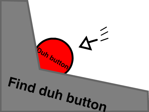 Find duh button