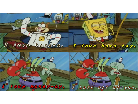 SpongeBob meme! It's not a meme, but it looks like one!