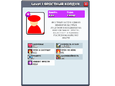 Яростный колдун (card concept)