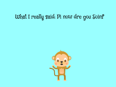 I can't spell right