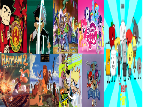 The Ultimate Crossover: ADJL DP Cyberchase MLP Rayman TLK JT PB&J TF