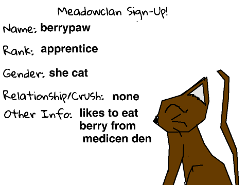 Meadowclan Sign Up! remix