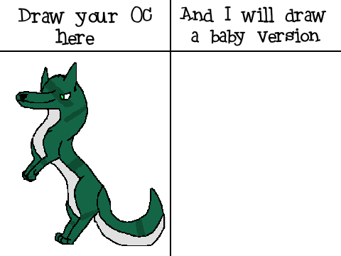 Draw your OC, and I'll Make it a Baby! remix