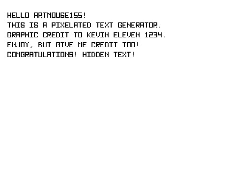 Pixel Text Generator