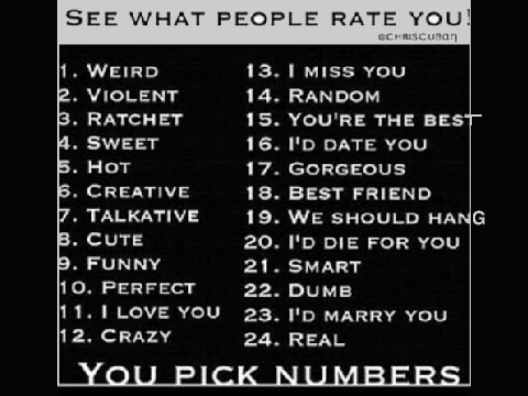 Rate Me~                  ? remix