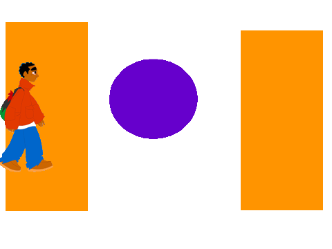 orange square purple circle (Crazy Cloning), Eamonn