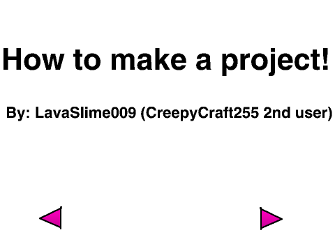 First Steps on making a project