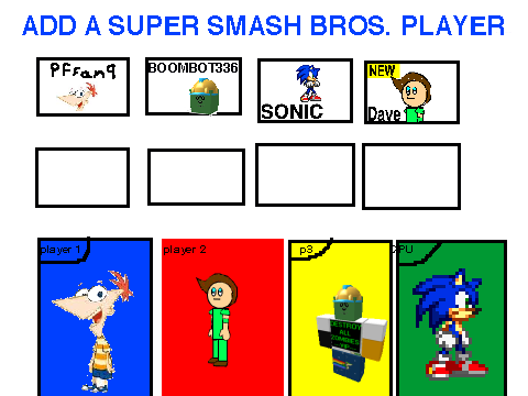 add a super smash bros. player (4) remix