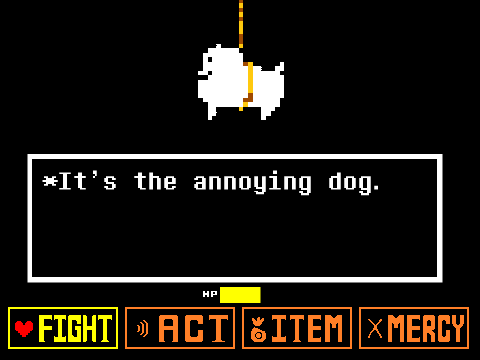 Undertale Annoying Dog Battle