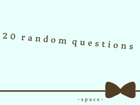♡ 20 Questions Tag ♡