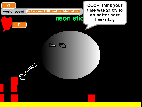 neon stick run AKA the impossible game v1.5