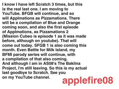The Actual Last Project of AppleFire08