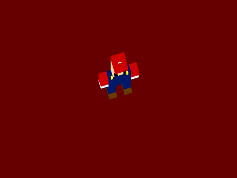 3d pixel mario