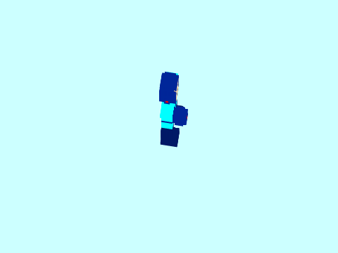 3d pixel mega man