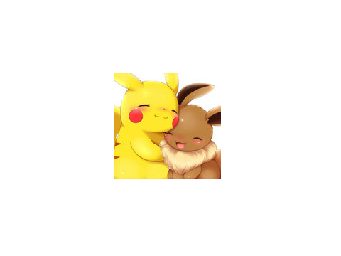 Pickachu and eevee