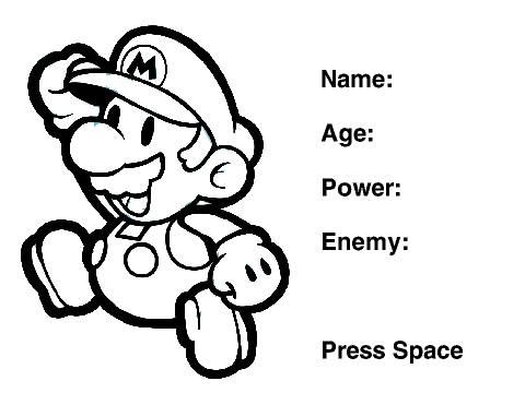 Create your own Paper Mario contest