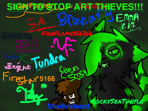 Sign To Stop Art Thieves!!! SIGN! plz remix